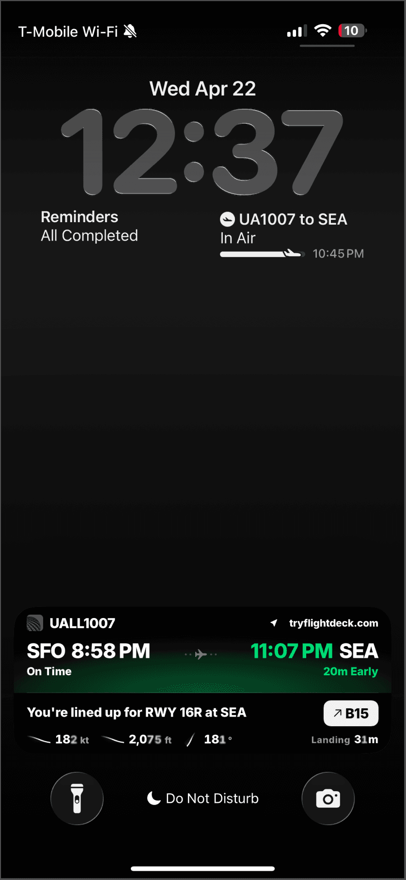 Track My Flight in Flight Deck
